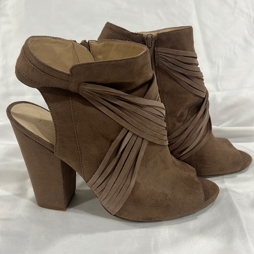 Nine West peep toe booties
